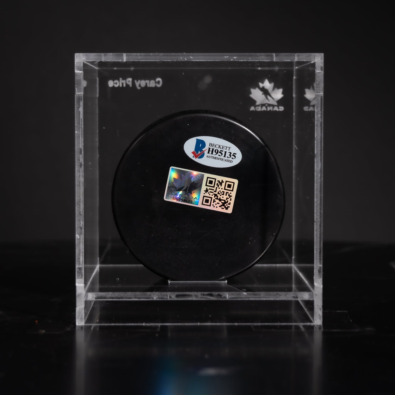 Puck Firmado Carey Price - Canada